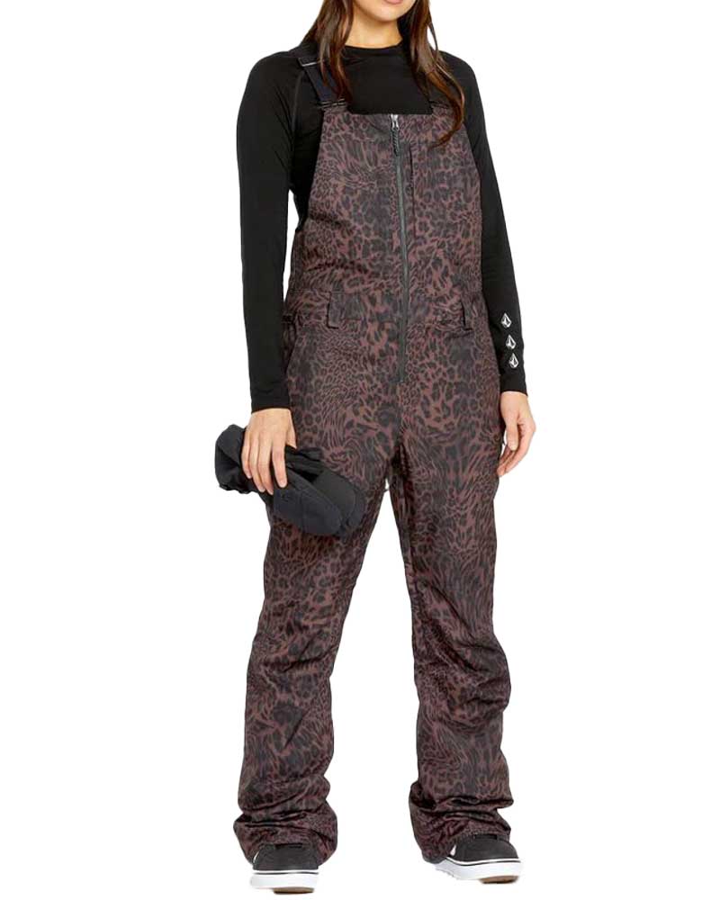 Volcom Swift Bib Overall Shell Leopard Women's Snow Bib Pants