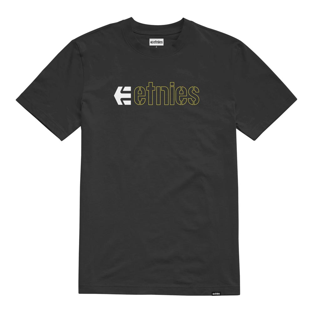 Etnies Ecorp Black Yellow White Men's T-Shirt