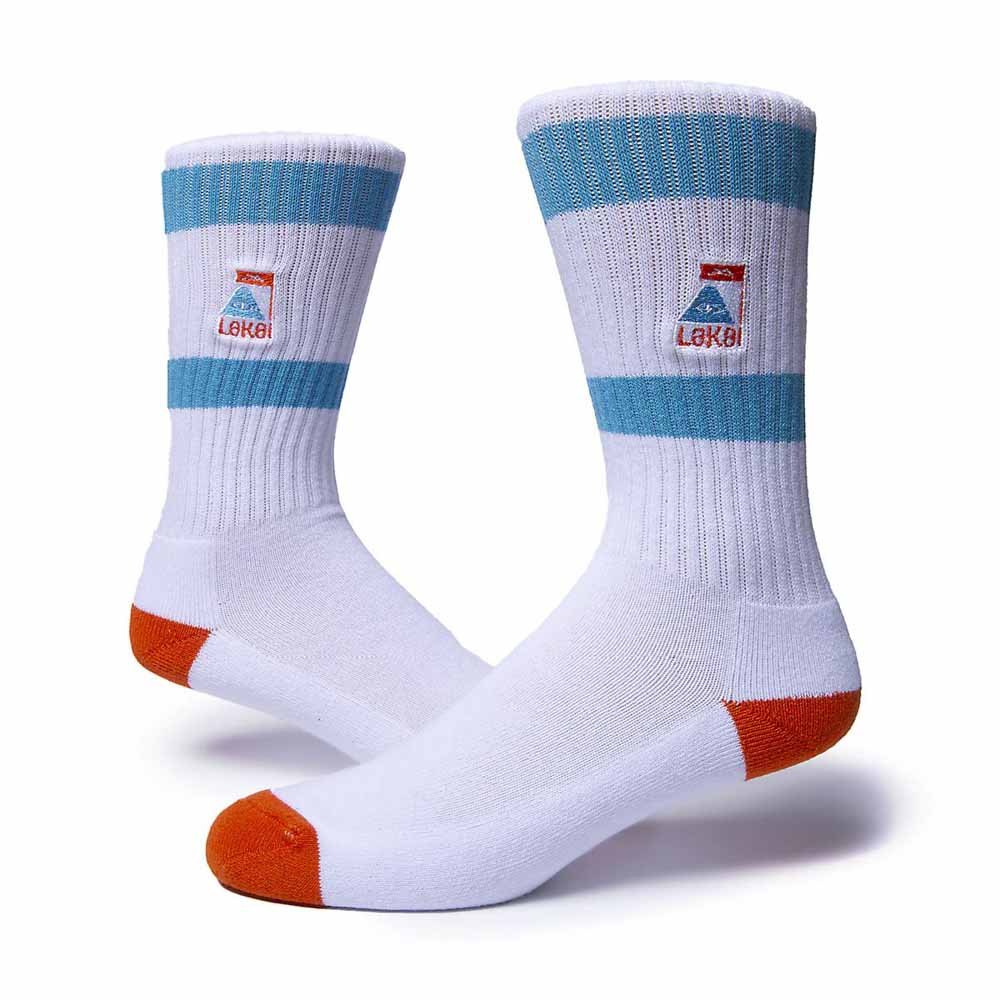 Lakai X Poler Summit Crew Sock White Κάλτσες