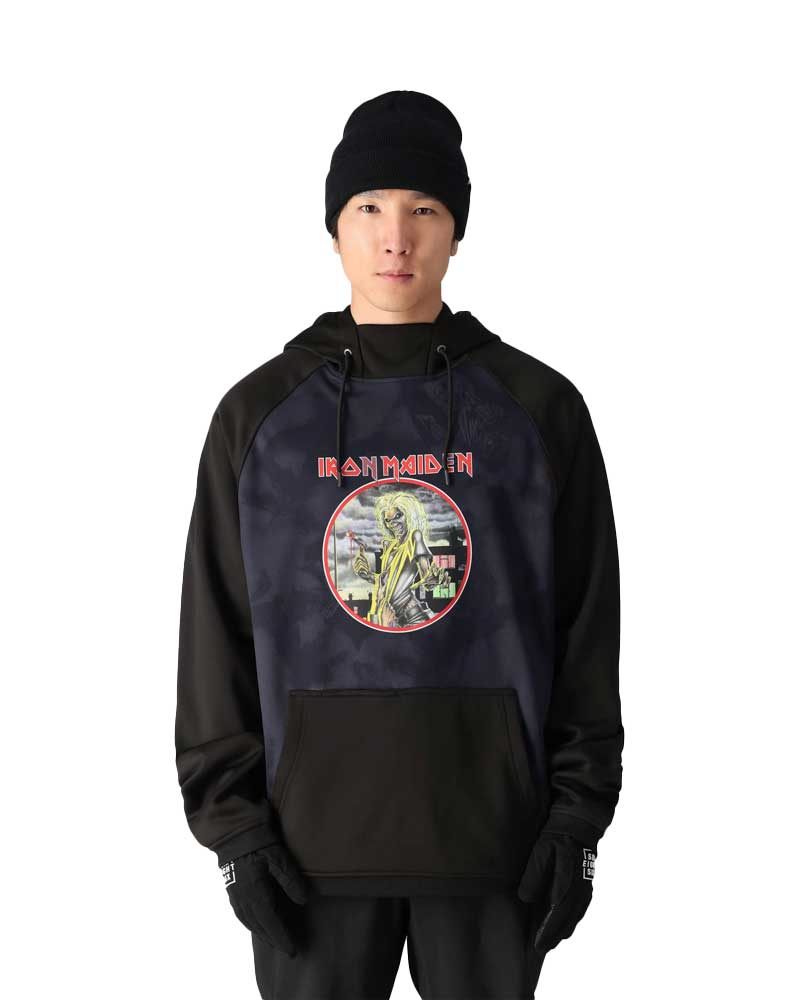 686 X Iron Maiden Bonded Fleece Pullover Hoody Eddies Black Ανδρικό Midlayer