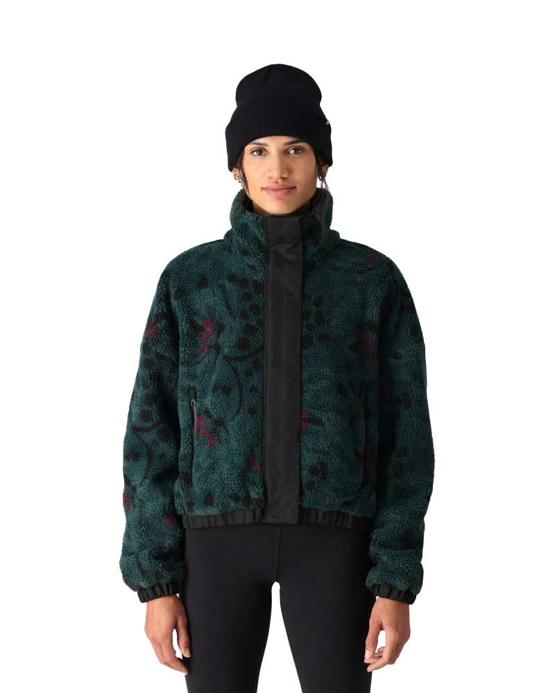 686 Outpost Sherpa Jacket Cypress Green Bloom Women's Midlayer