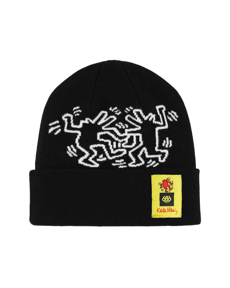 686 X Keith Haring Beanie Keith Haring Black Σκουφάκι