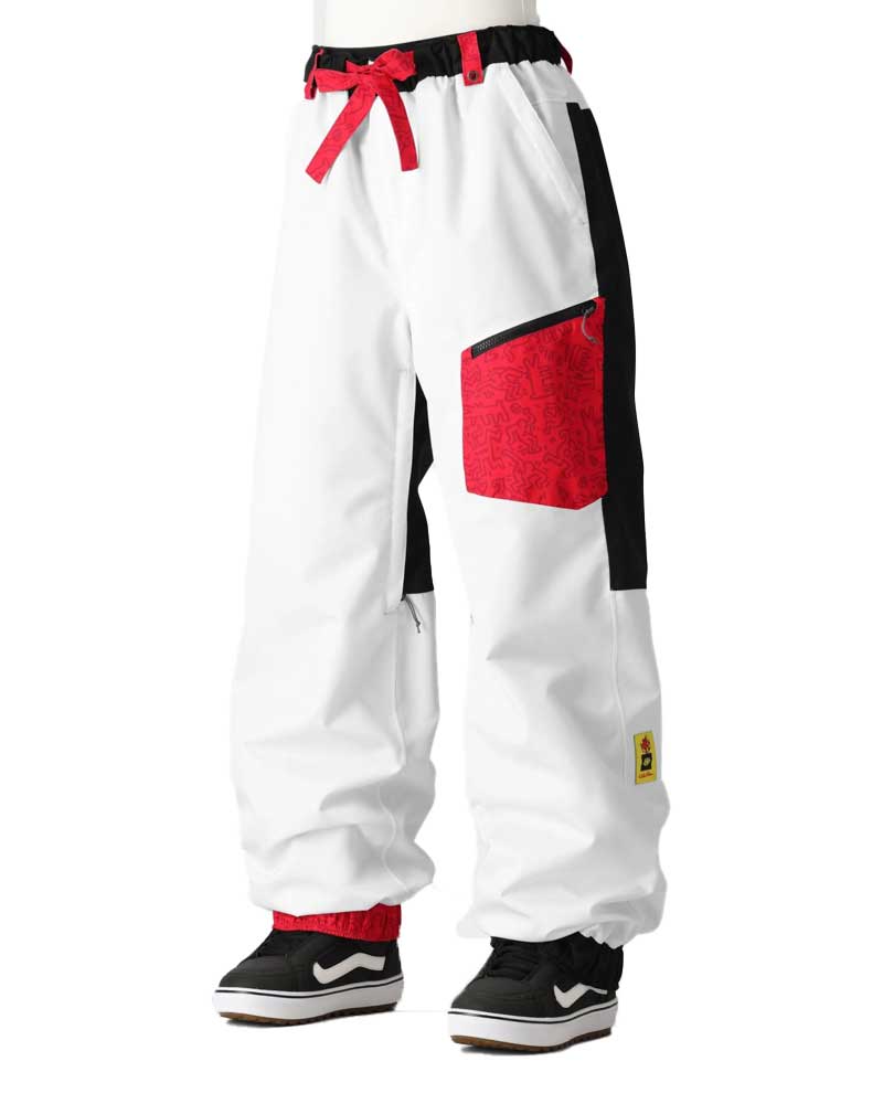 686 X Keith Haring Outline Pant White Colorblock Γυναικείο Παντελόνι Snowboard