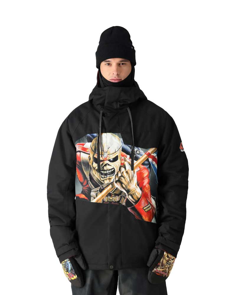 686 X Iron Maiden Geo Insulated Jacket Trooper Black Ανδρικό Μπουφάν Snowboard