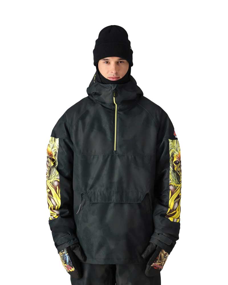 686 X Iron Maiden Renewal Insulated Anorak Eddies Black Ανδρικό Μπουφάν Snowboard