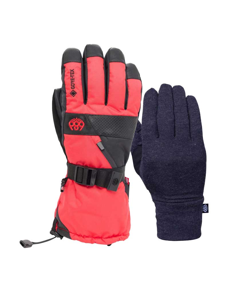 686 Gore-Tex Smarty 3-In-1 Gauntlet Glove True Red Ανδρικά Γάντια