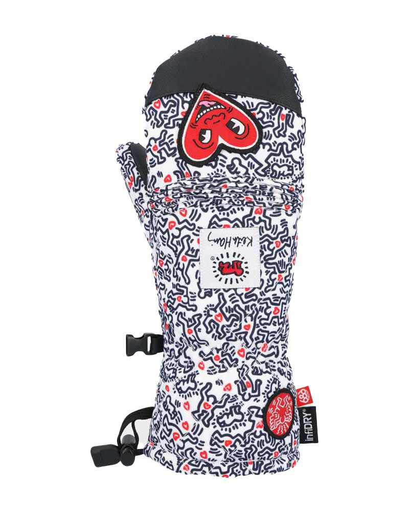 686 X Keith Haring Jubilee Mitt White Γυναικεία Γάντια