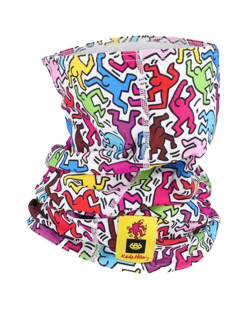 686 Double Layer Face Warmer Keith Haring Multi Neckwarmer