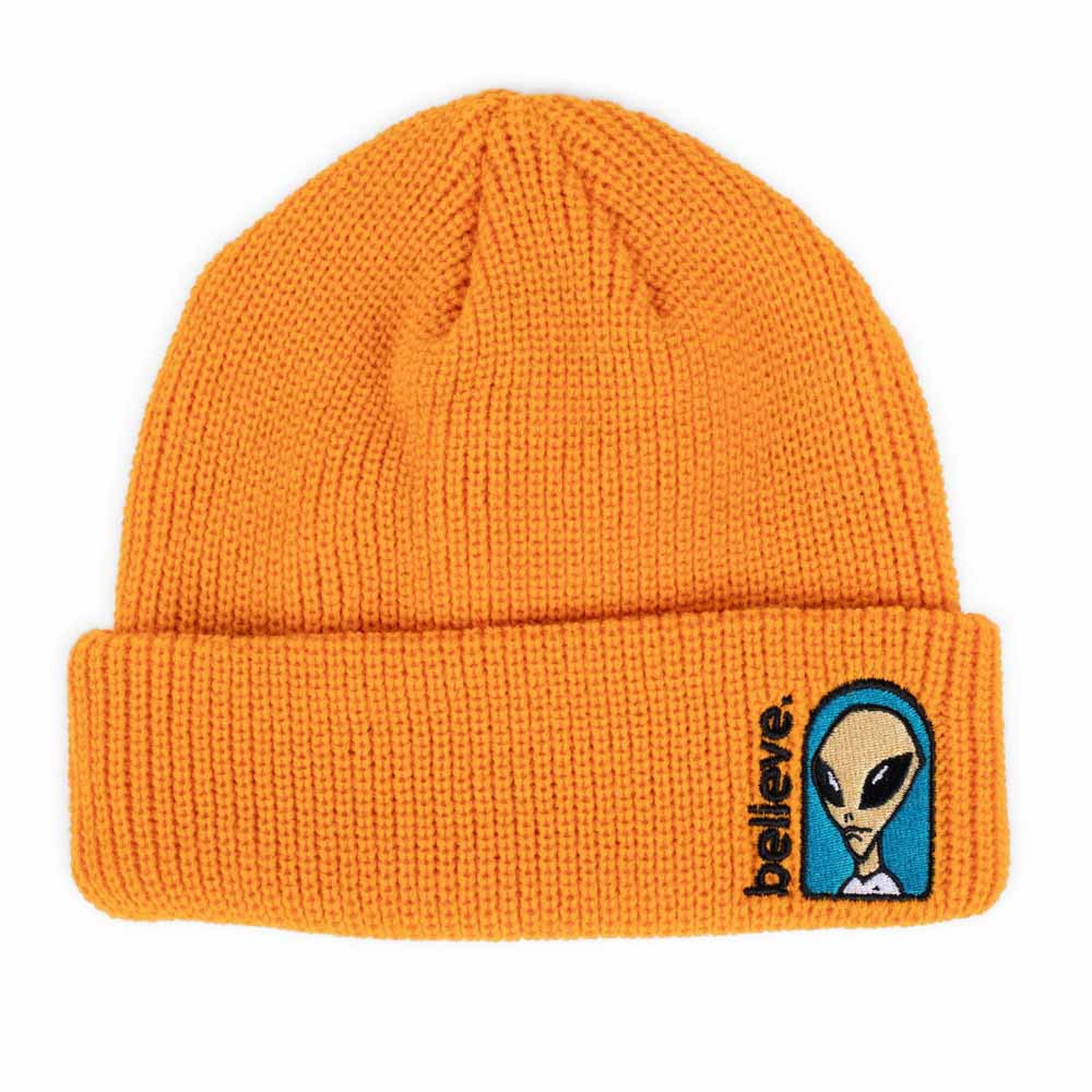 Alien Workshop Believe Embroidered Beanie Orange