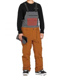 Volcom Roan Bib Overall Shell Caramel Men's Snow Bib Pants