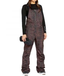 Volcom Swift Bib Overall Shell Leopard Women's Snow Bib Pants