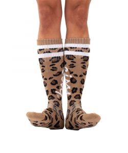 Eivy Cheerleader Wool Snow Socks Leopard