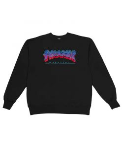 Thrasher Godzilla Burst Crew Black Ανδρικό Φούτερ