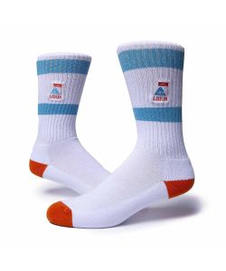 Lakai X Poler Summit Crew Sock White Κάλτσες