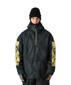 686 X Iron Maiden Renewal Insulated Anorak Eddies Black Men's Snow Jacket