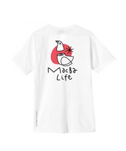 Macba Life Pigeon Tee White Black Red Ανδρικό T-Shirt