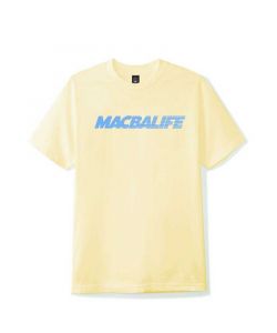 Macba Life Speed Tee Pastel Yellow Blue Men's T-Shirt
