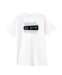 Macba Life Survival Tee White Black Blue Ανδρικό T-Shirt