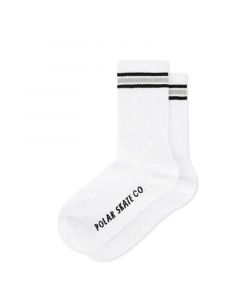 Polar Rib Socks Stripe White Black Κάλτσες