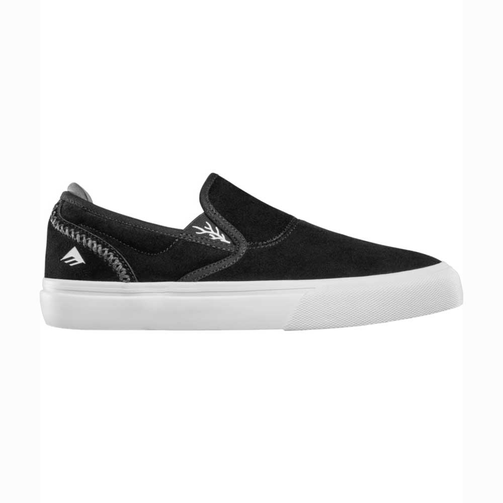 Emerica Wino G6 Slip-On Black White White Men's Shoes