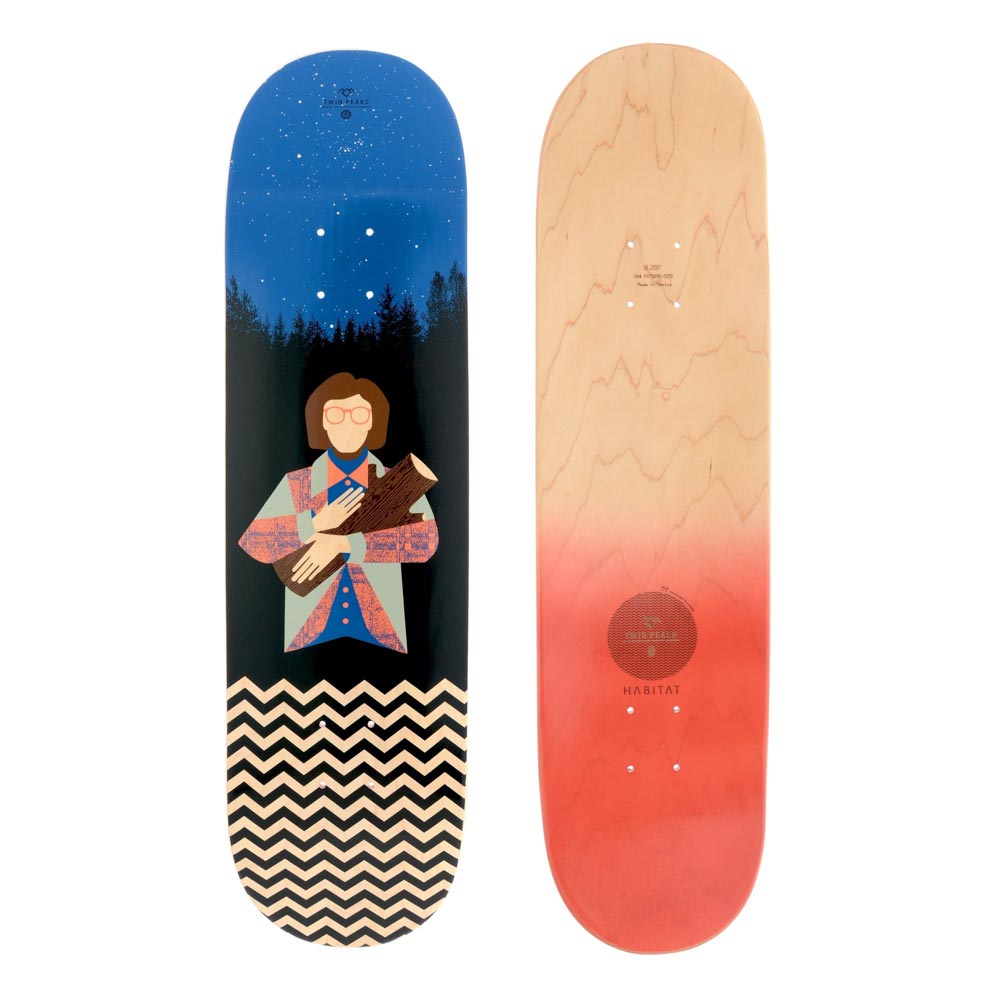 Habitat Twin Peaks Log Lady 8.25'' Skateboard Deck