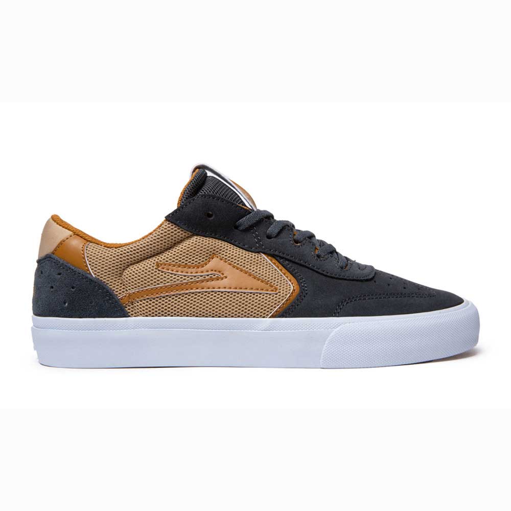 Lakai Atlantic Vulc Char/Tan Suede Men's Shoes