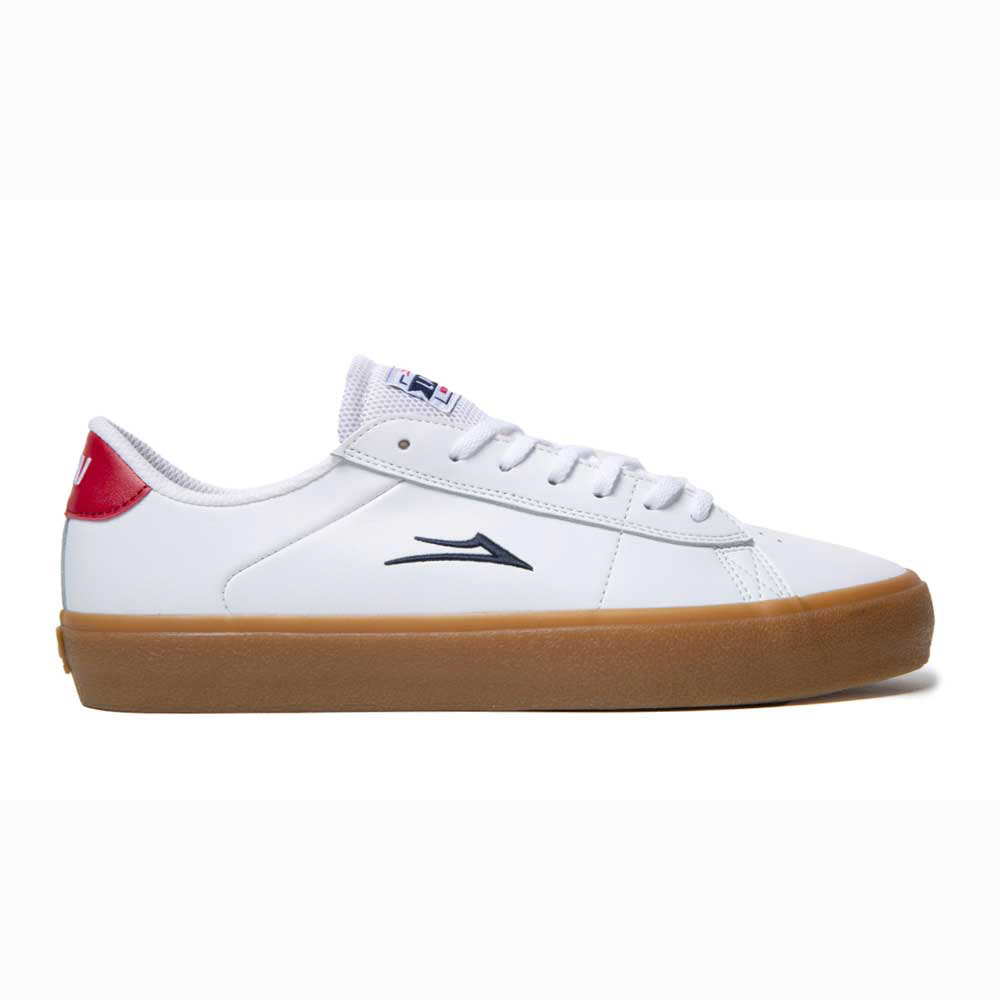 Lakai Newport White Gum Leather Men's Shoes