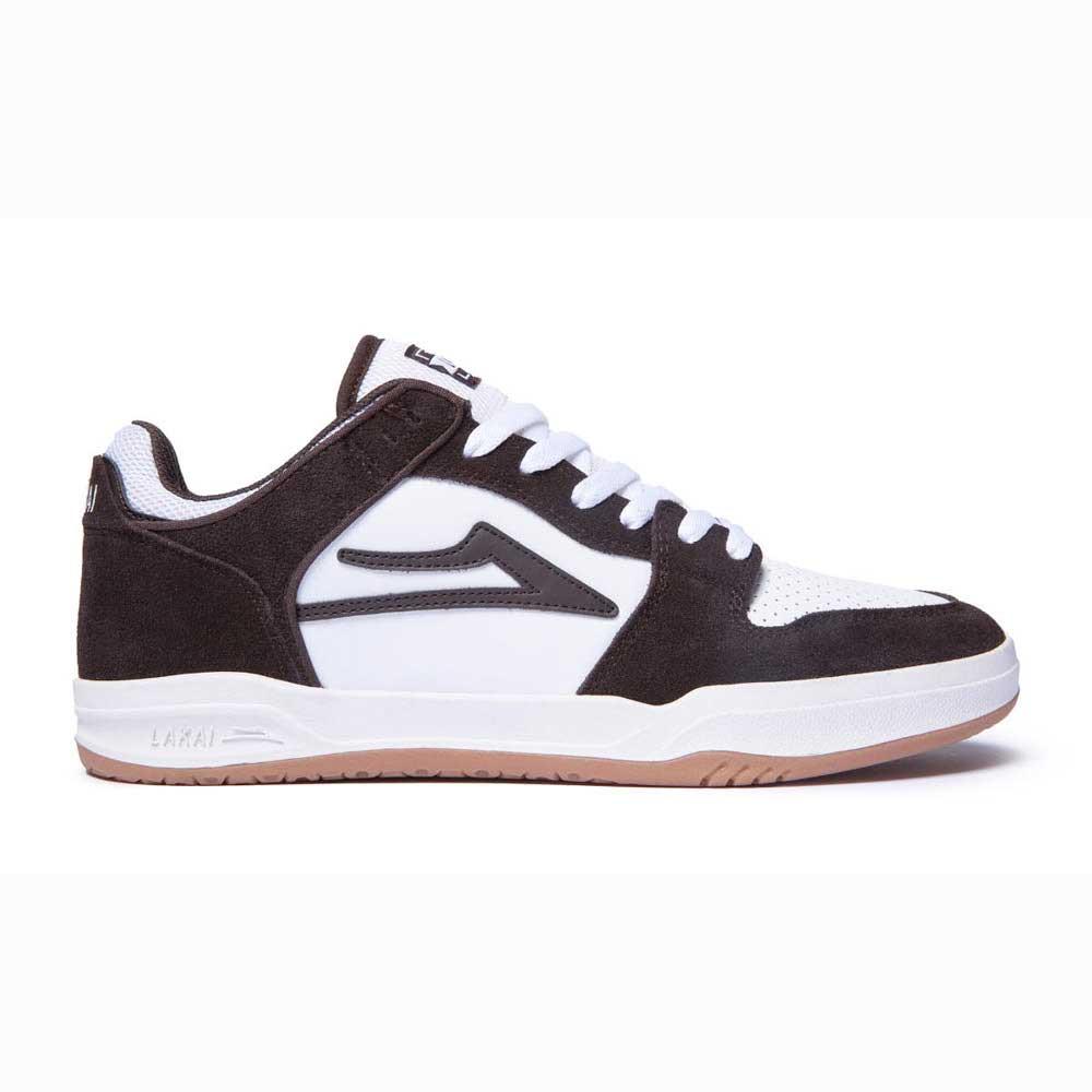 Lakai Telford Low Chocolate/White Suede Men's Shoes