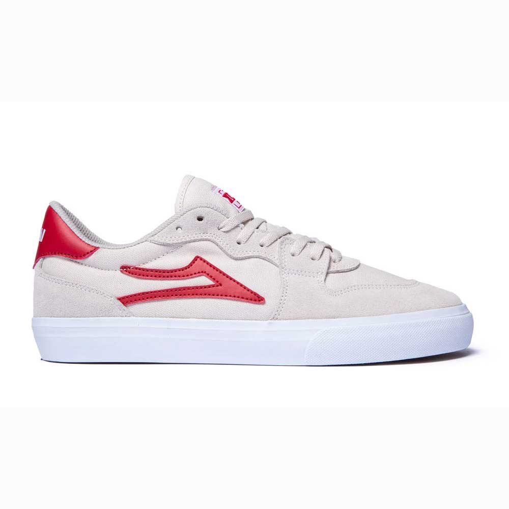 Lakai York White/Red Suede Men's Shoes