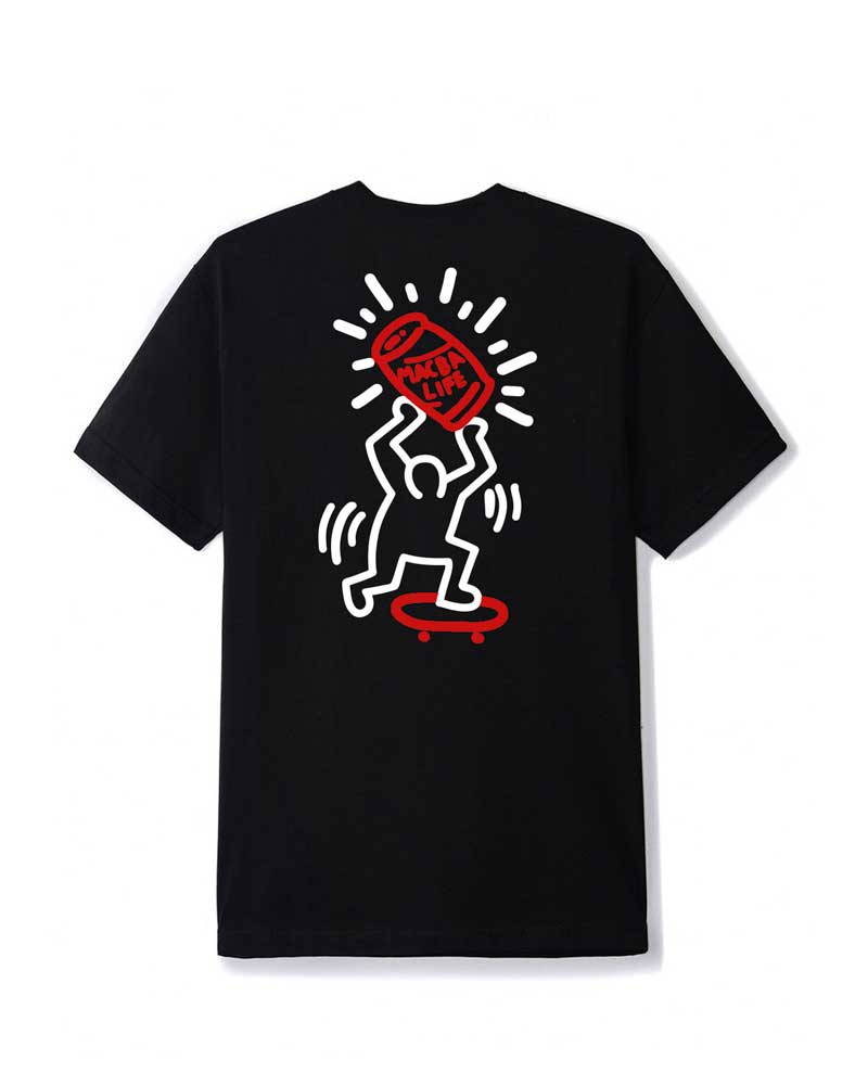 Macba Life Dummy Tee Black White Red Men's T-Shirt