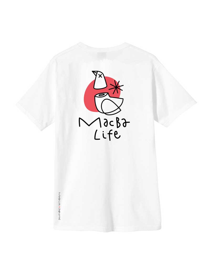 Macba Life Pigeon Tee White Black Red Ανδρικό T-Shirt