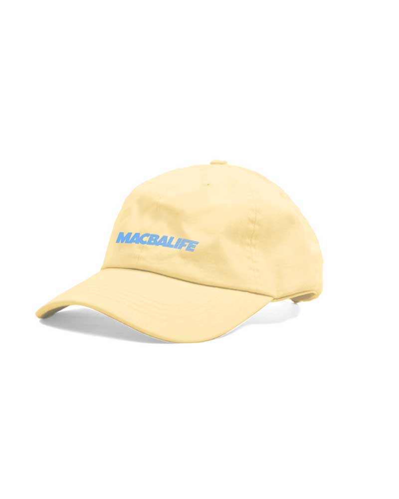 Macba Life Speed Dad Pastel Yellow Blue Hat