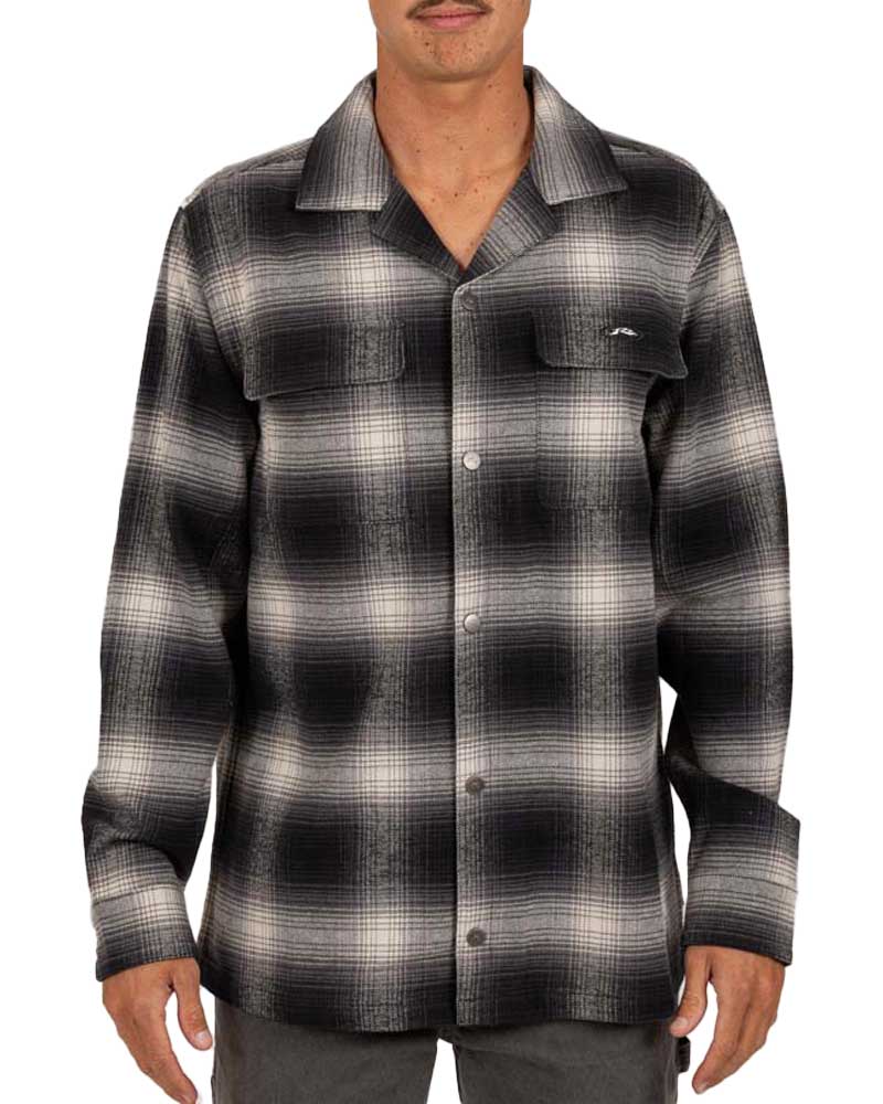 Rusty Holyoke Flannel Charcoal  Men's Shirt