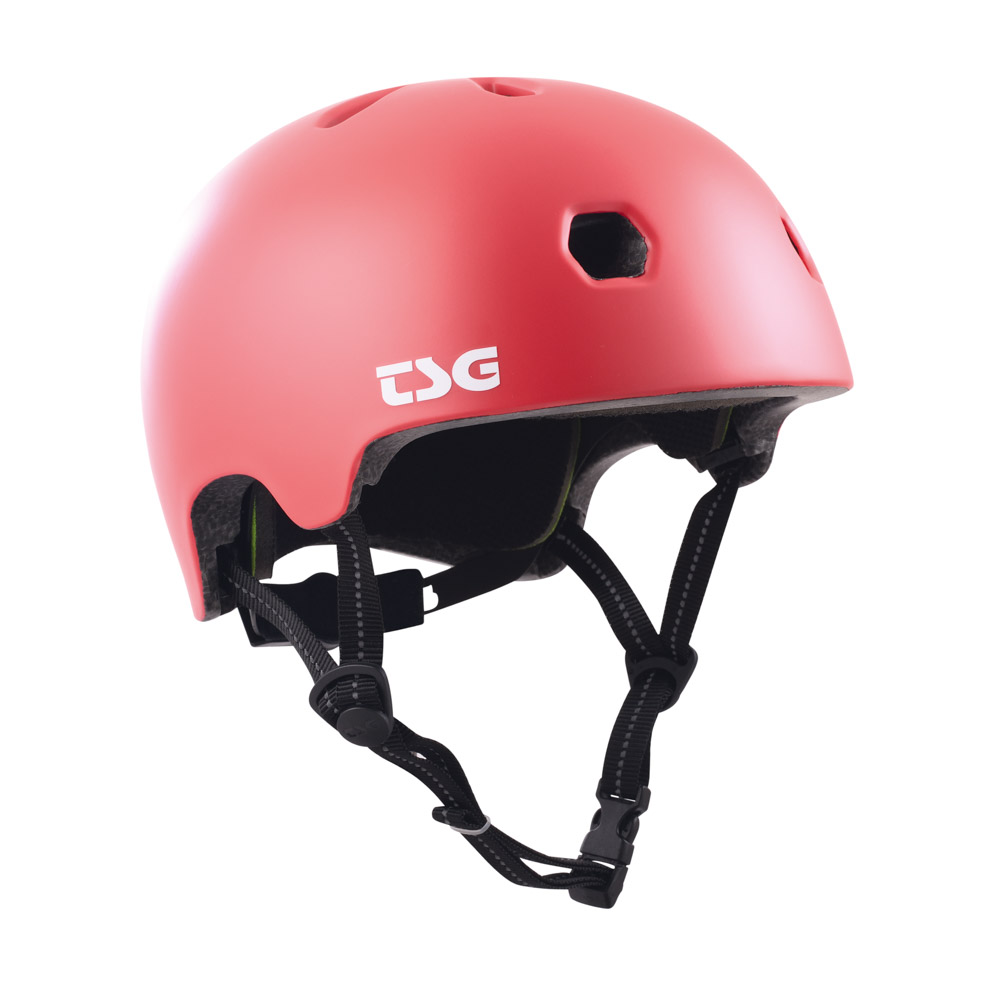 Tsg Meta Solid Color Satin Gentle Red Helmet