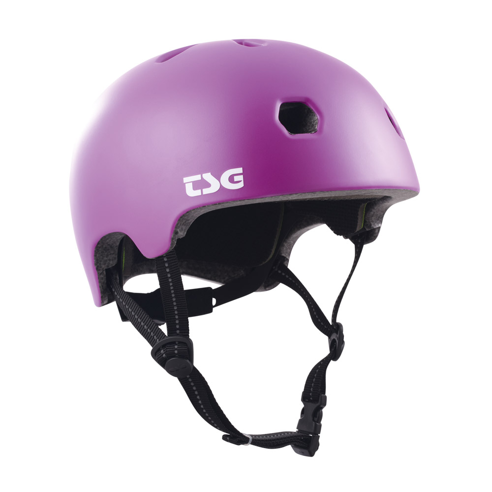 Tsg Meta Solid Color Satin Purple Magic Helmet